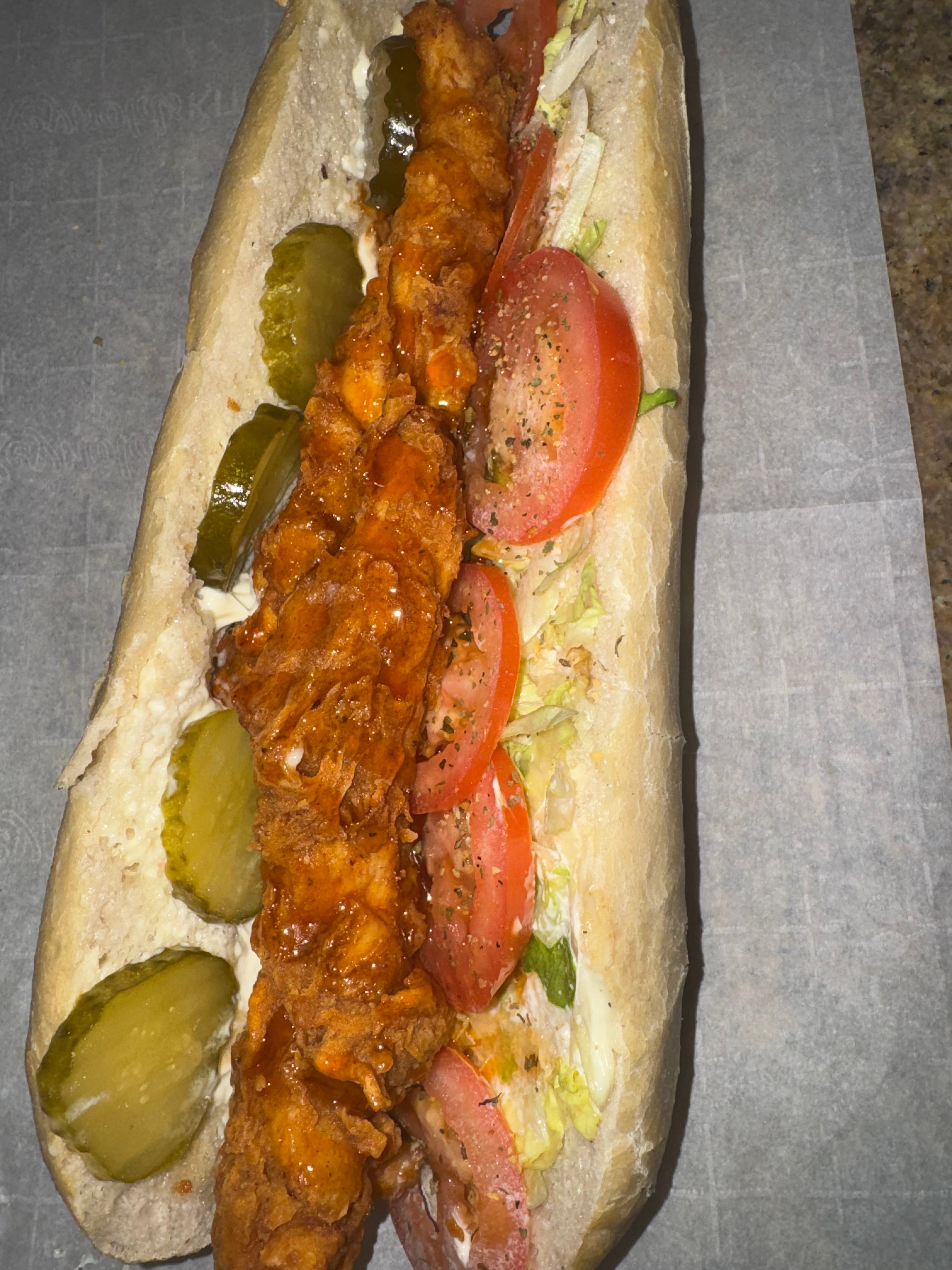 Crispy Chicken Po Boy