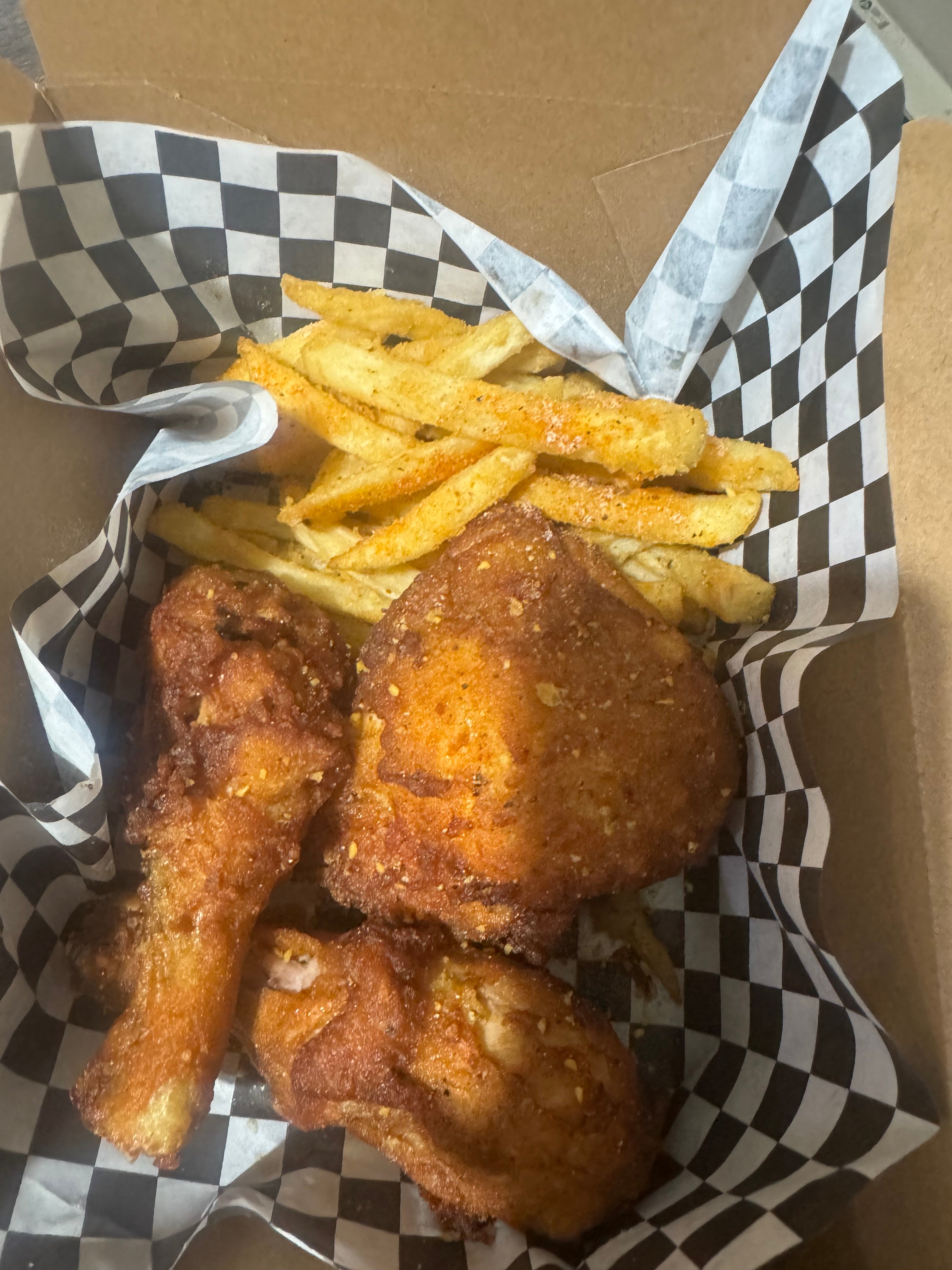 3 piece chicken and 2 side