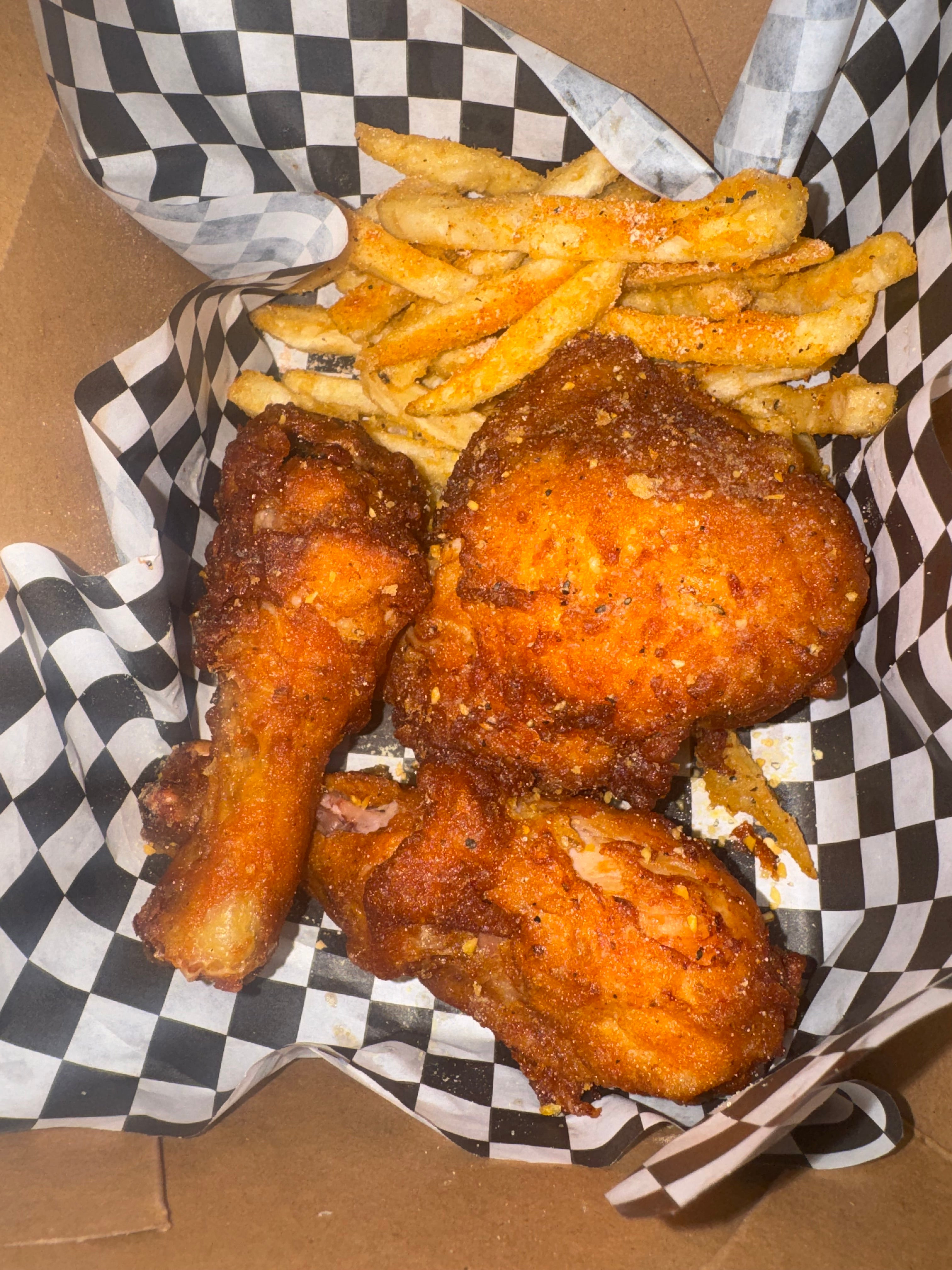 3 piece chicken and 2 side