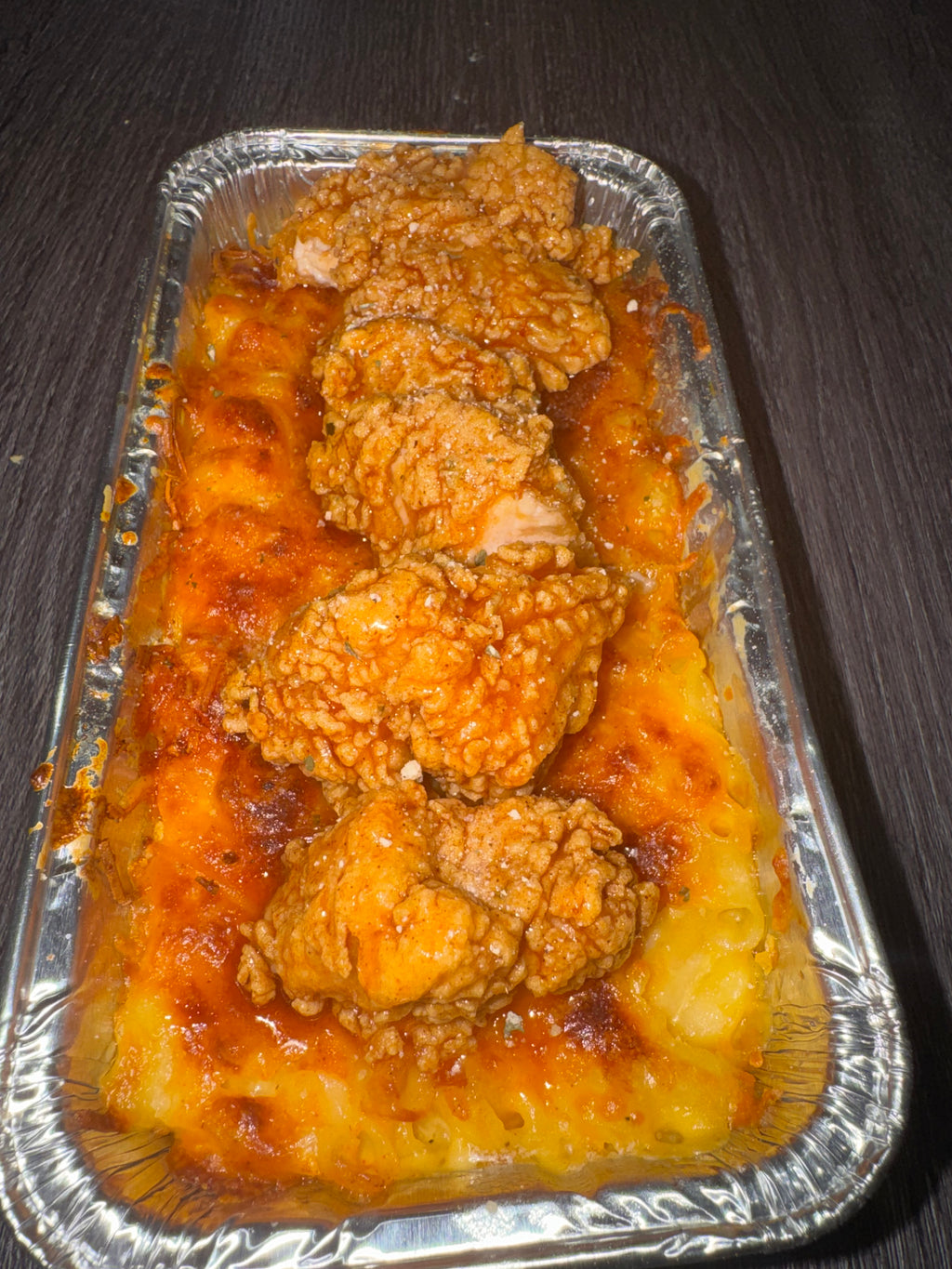 Crispy Chicken Mac n Cheese