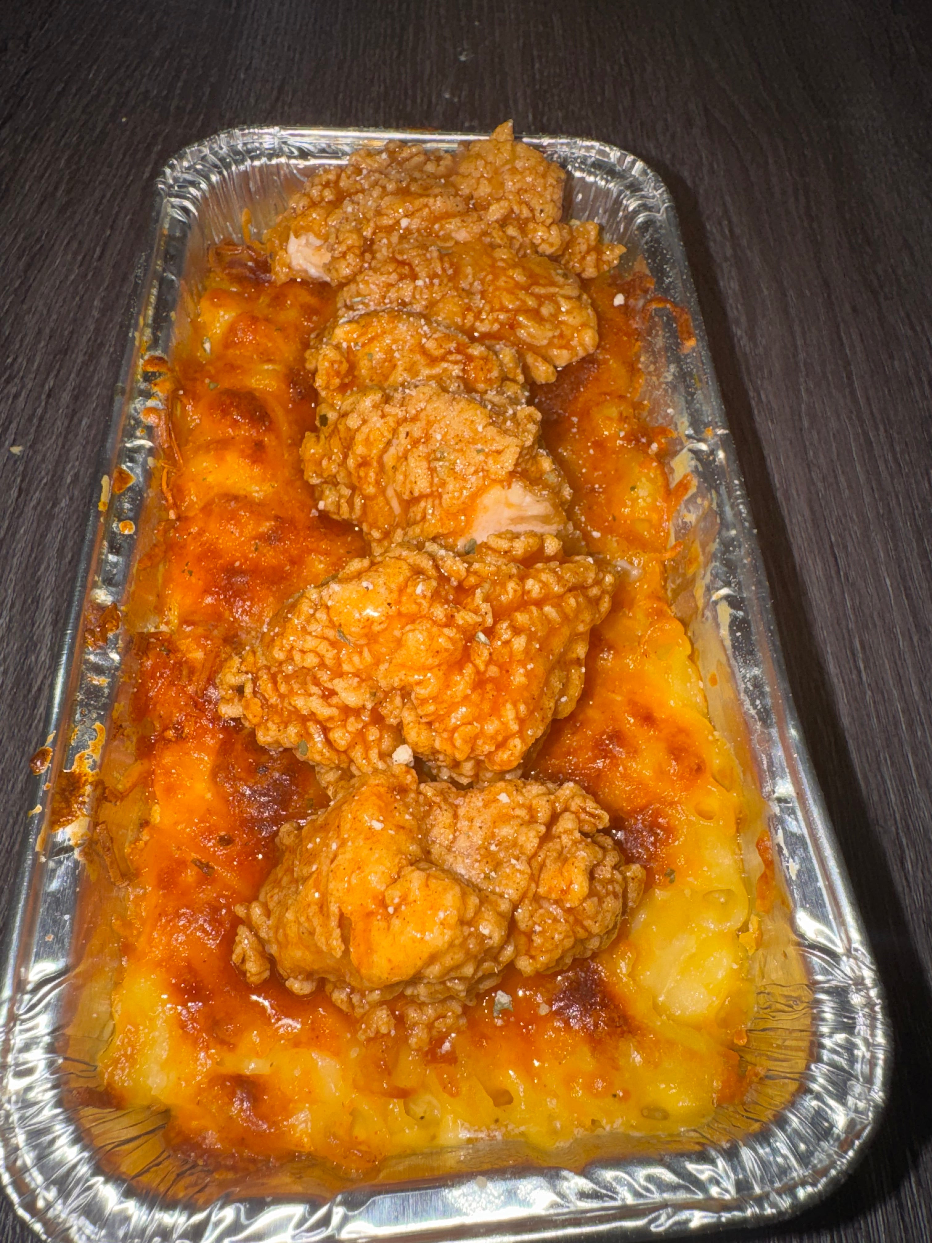 Crispy Chicken Mac n Cheese