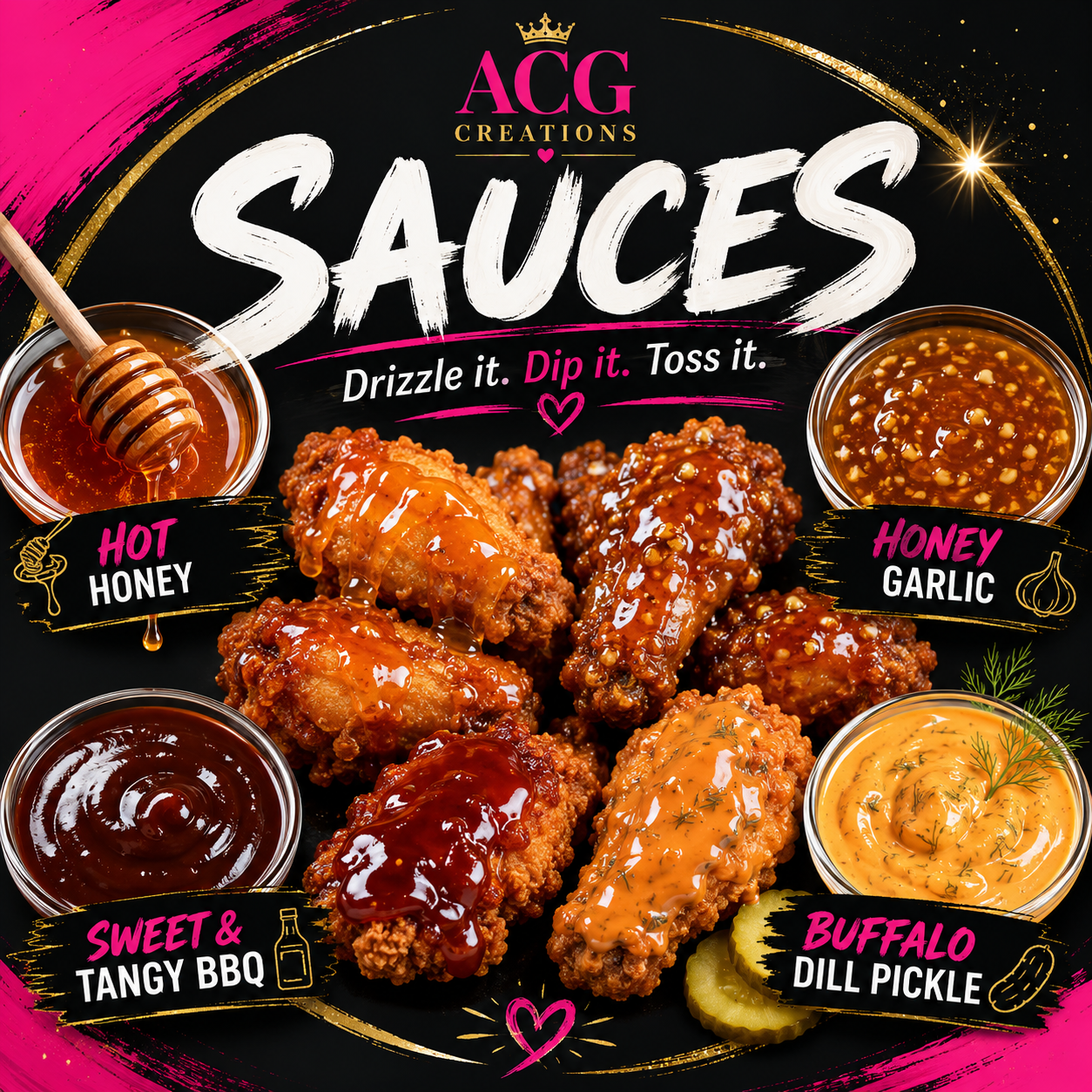 Extra sauces/dry rubs
