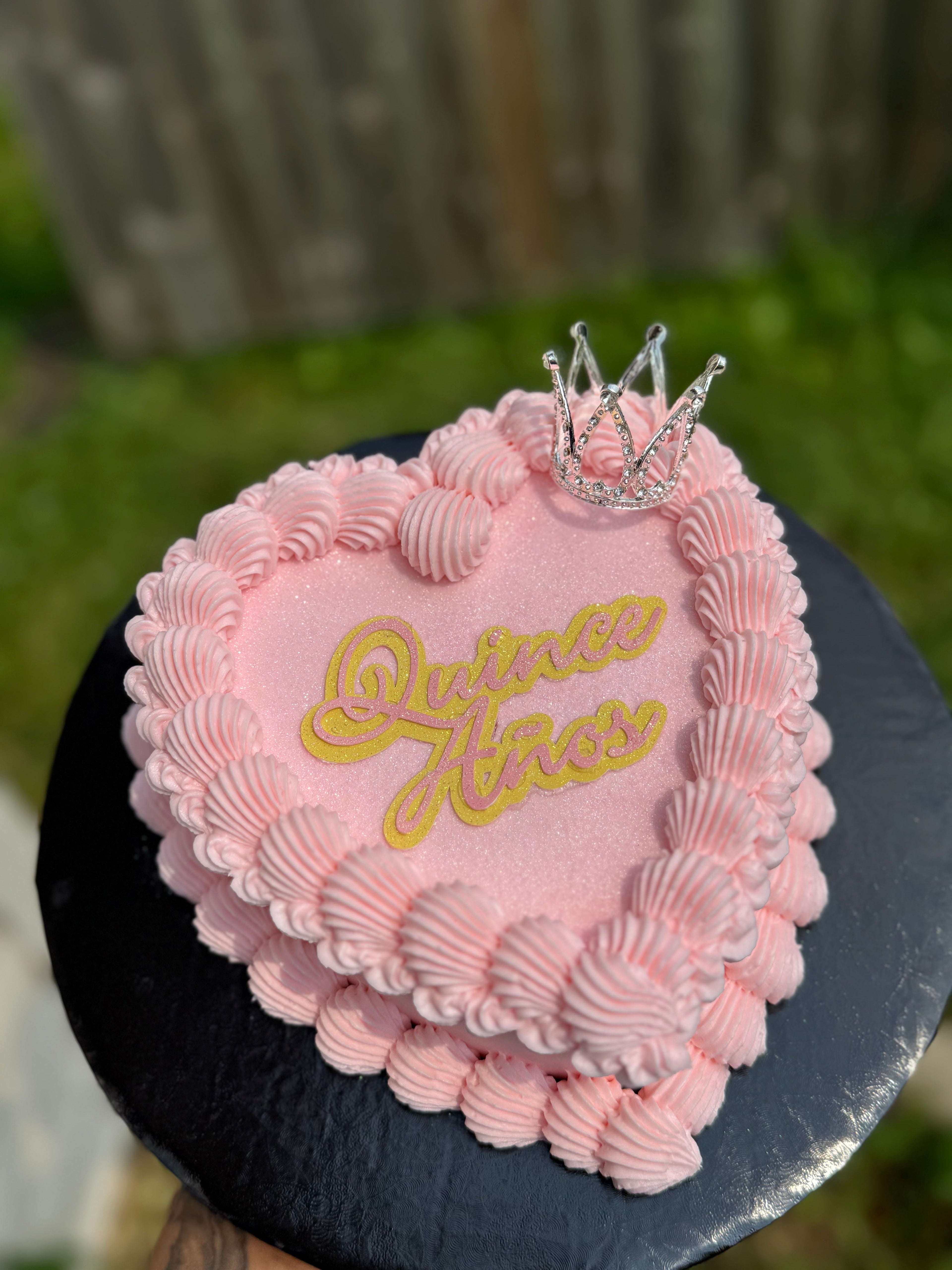 Single Layer Heart Cake