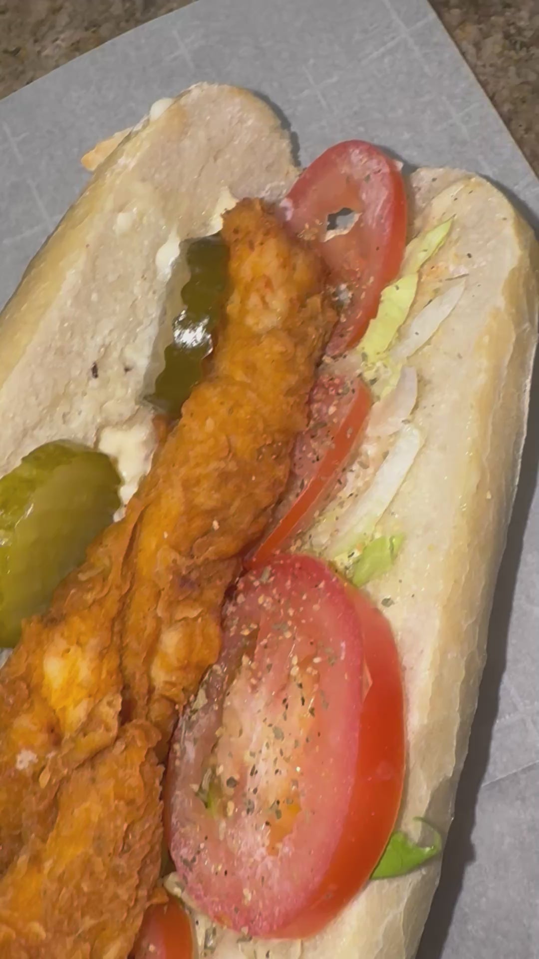 Crispy Chicken Po Boy